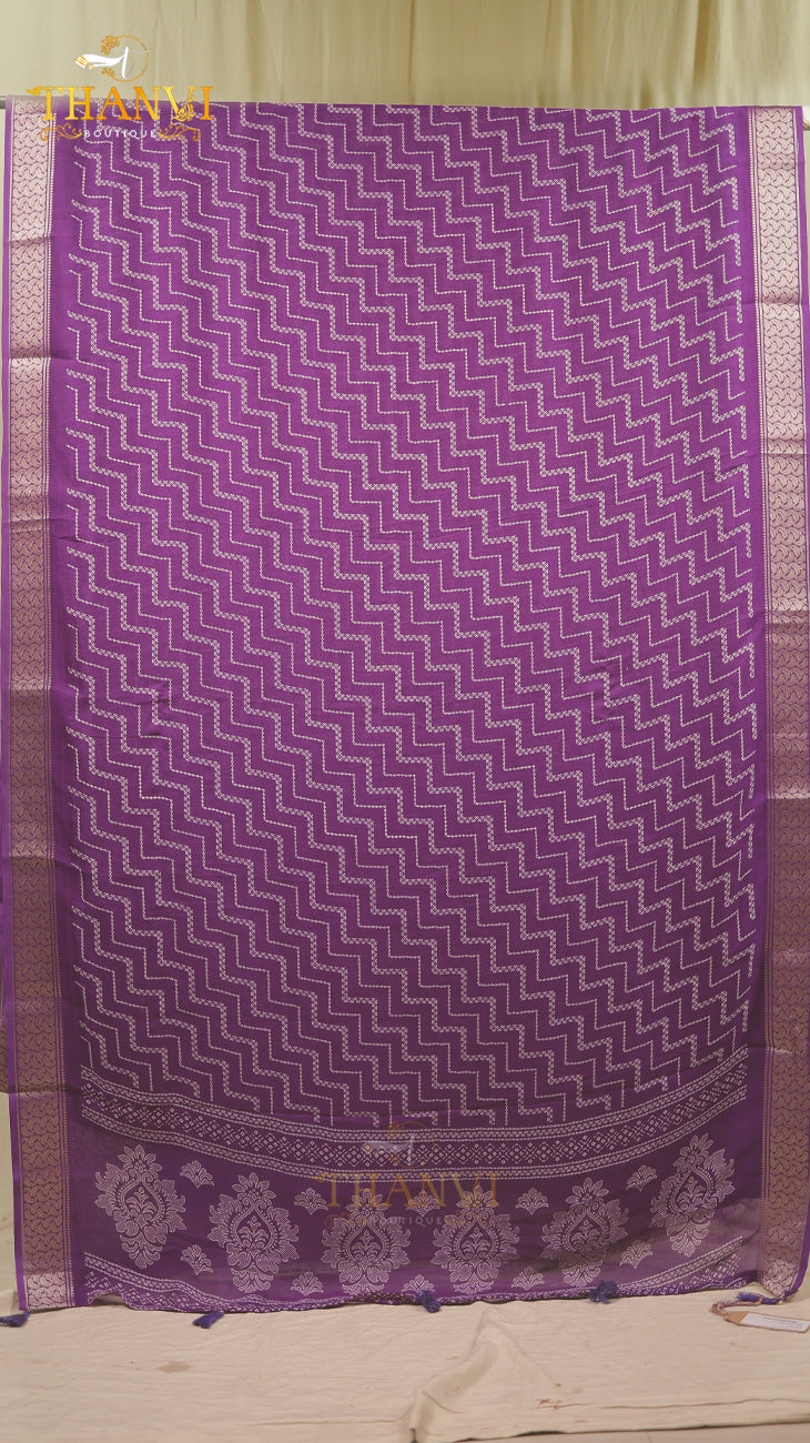 Georgette chiffon saree