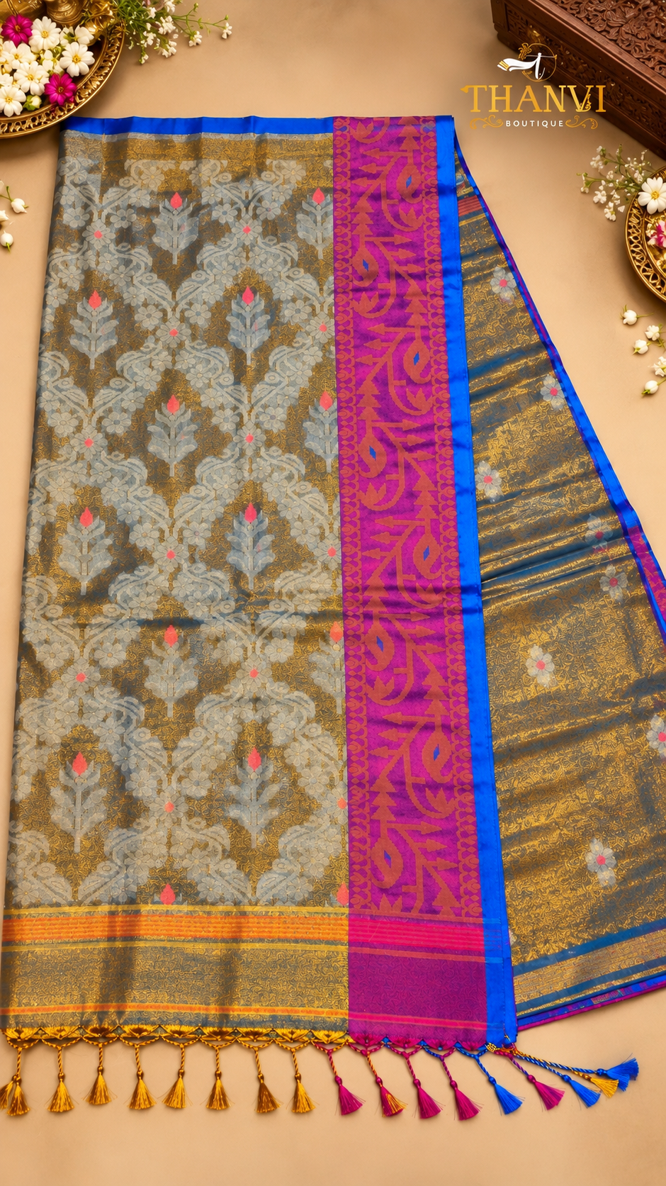 Tissue Butta Saree
