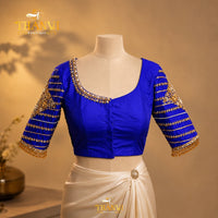 Sapphire Fringe Golden Blouse
