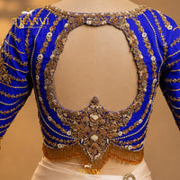 Sapphire Fringe Golden Blouse
