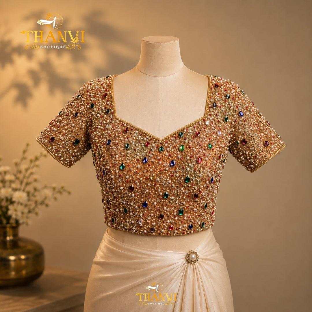 Diamond Dust Multi Stone Blouse