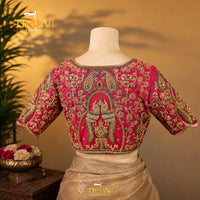 Rani pink royal zardosi work Blouse
