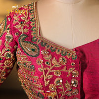 Rani pink royal zardosi work Blouse