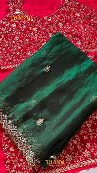 Crunchy chiffon saree