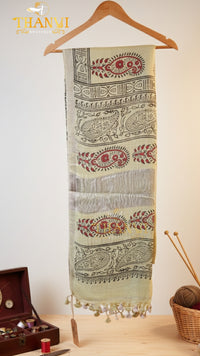 Iyal print linen Saree