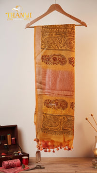 Iyal print linen Saree