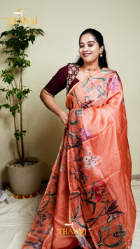 Linen Mirror Saree
