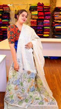 Embroidery Organza saree