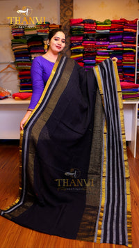 Linen Zari Big Border