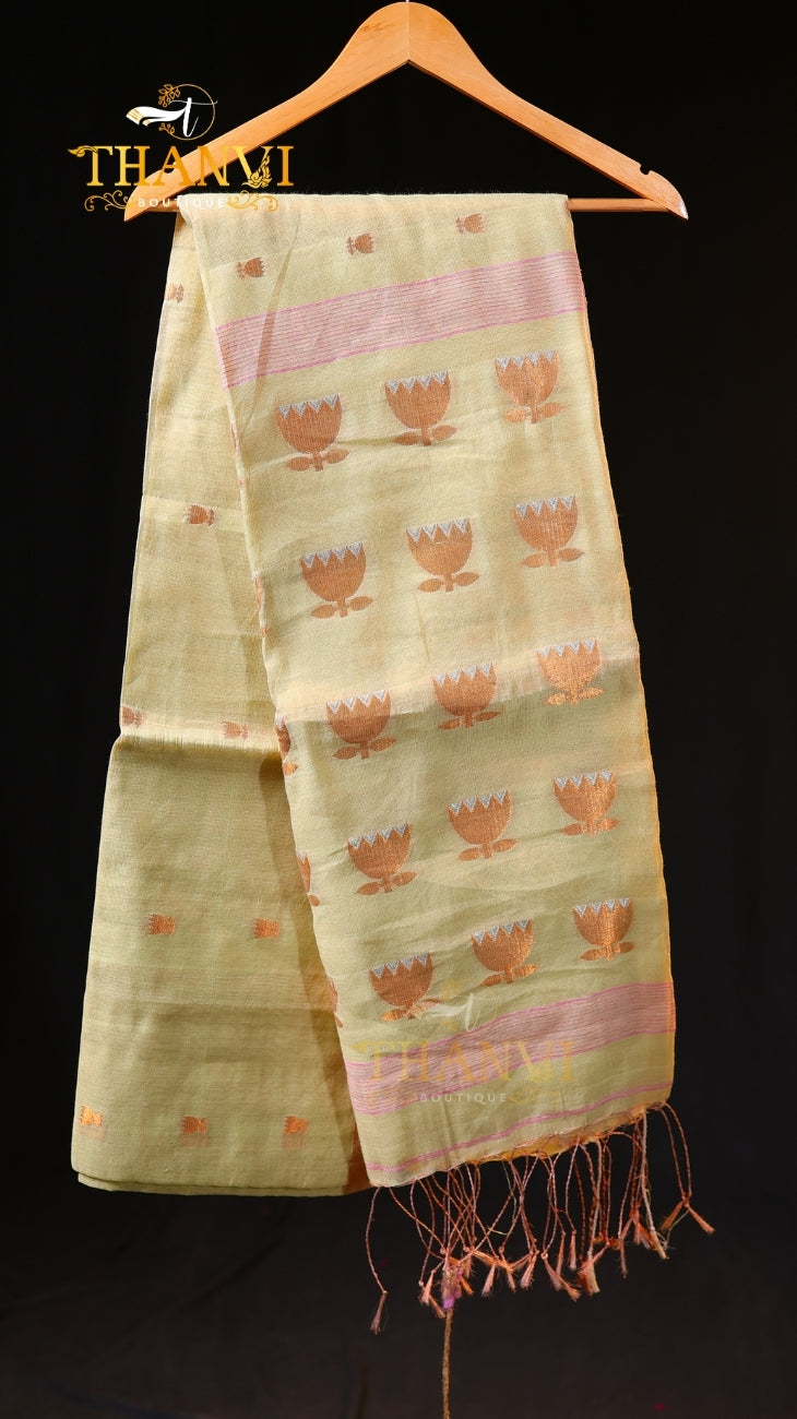 Lotus Tissue Saree