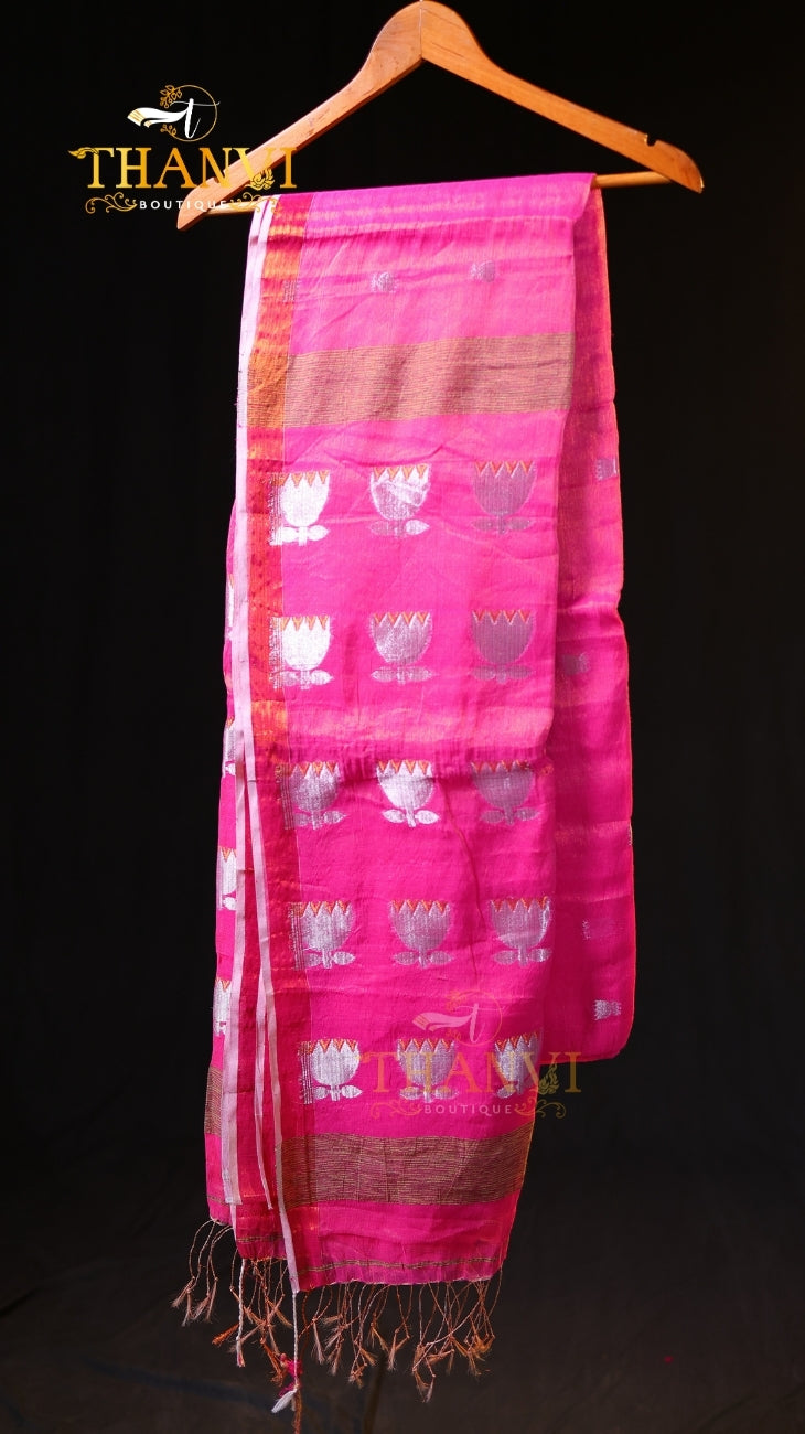 Lotus Tissue Saree