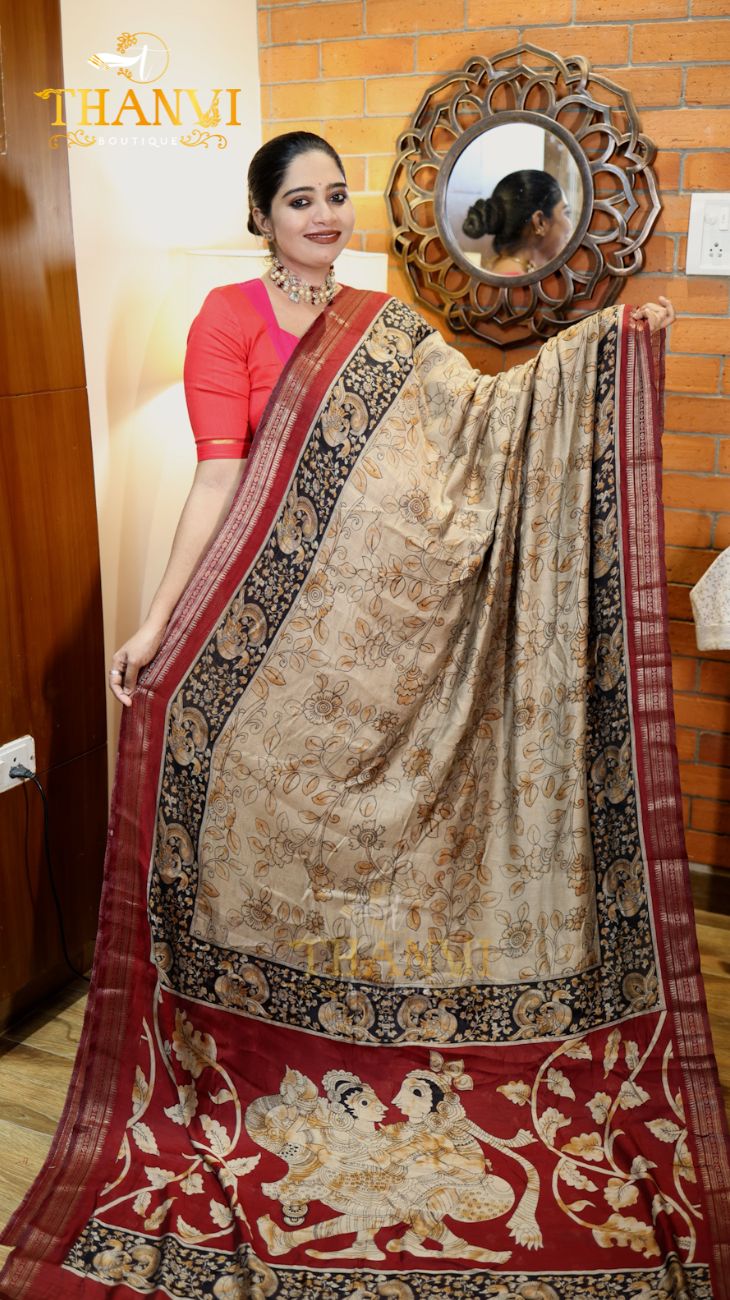 Luxury  Kalamkari Saree