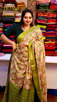 Modal Crepe Kalamkari Saree