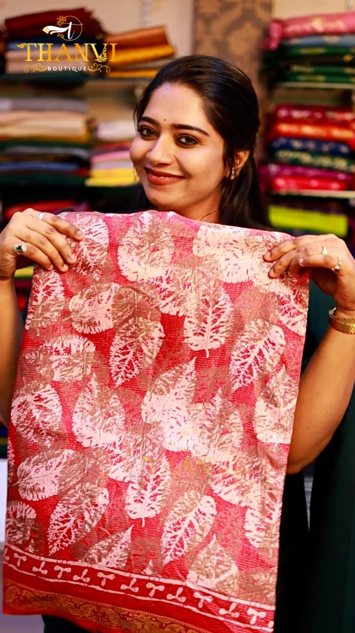 Modal Crepe Kalamkari Saree