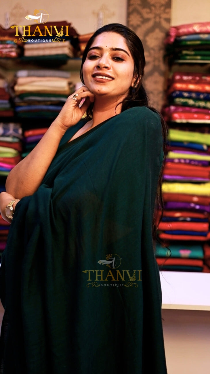 Mulberry Cotton Saree