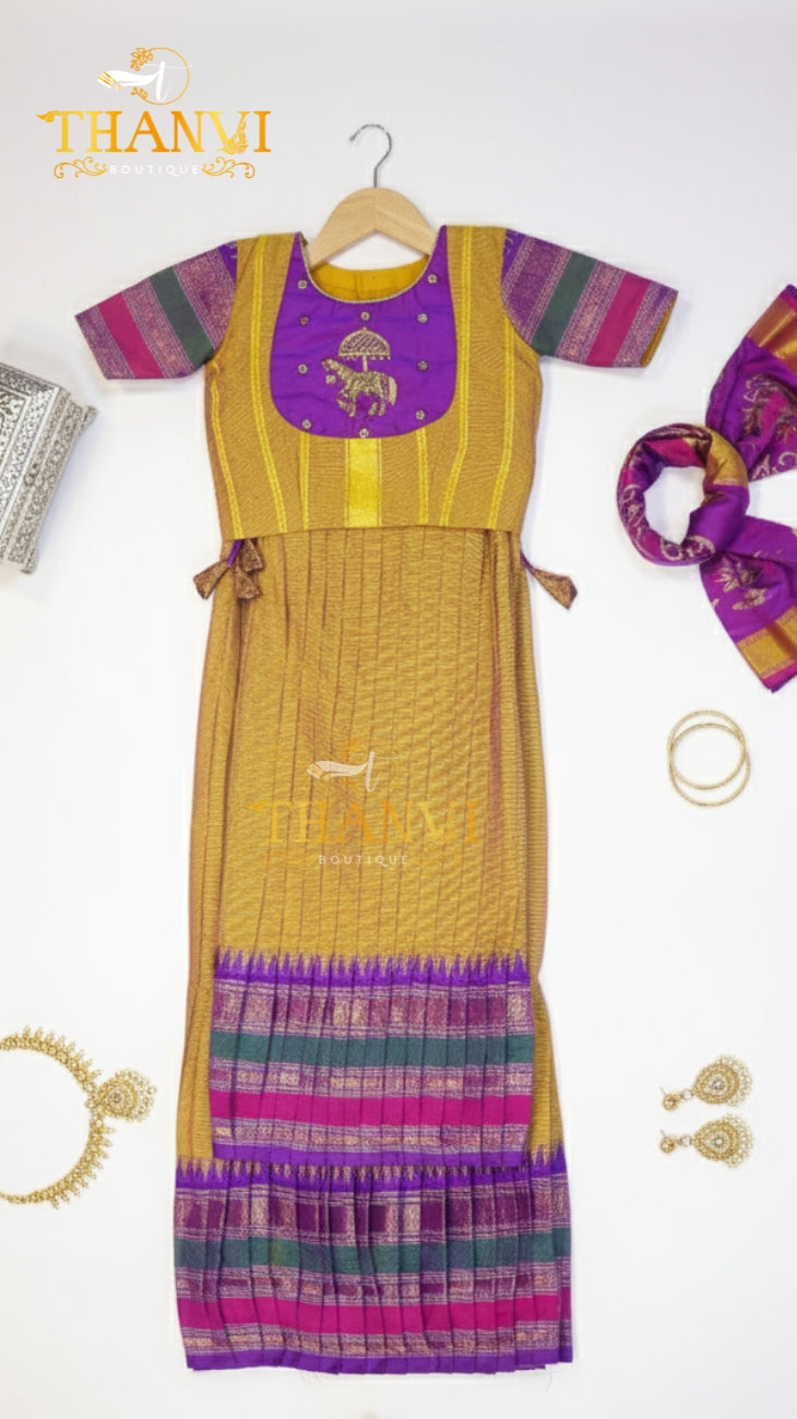 Maheshwari Cotton Kids  Pavada Sattai