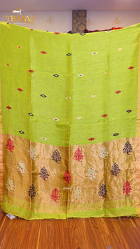 Linen Matka Tissue Saree