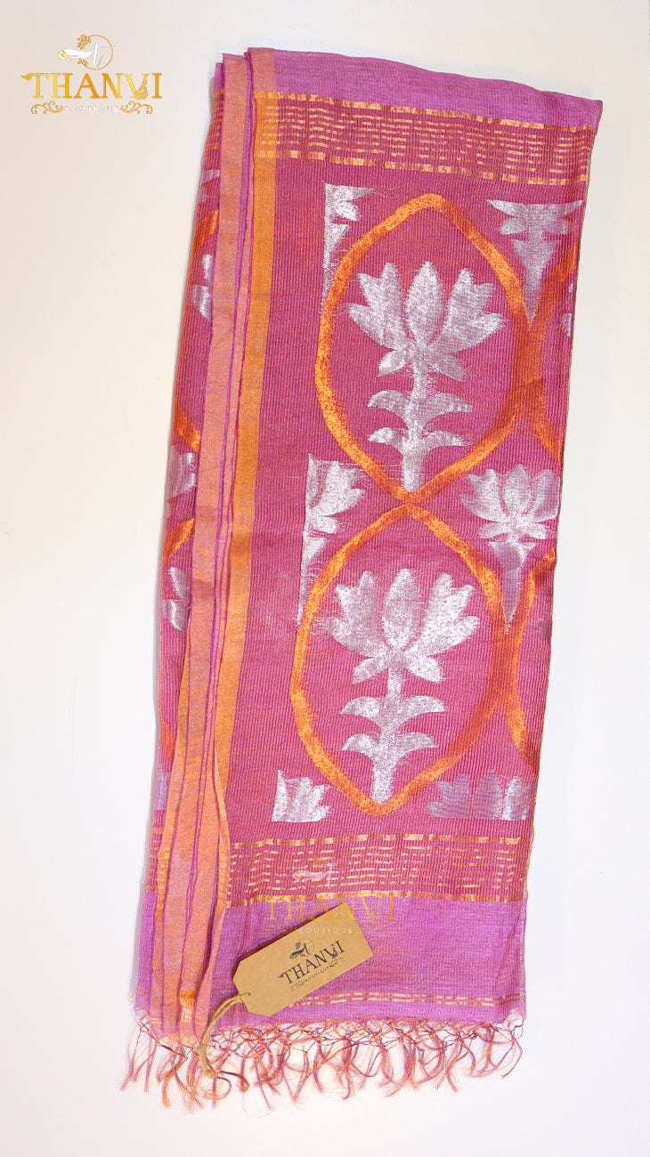 Linen Matka Tissue Saree
