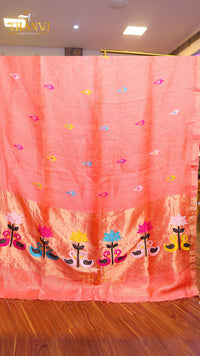 Linen Matka Tissue Saree