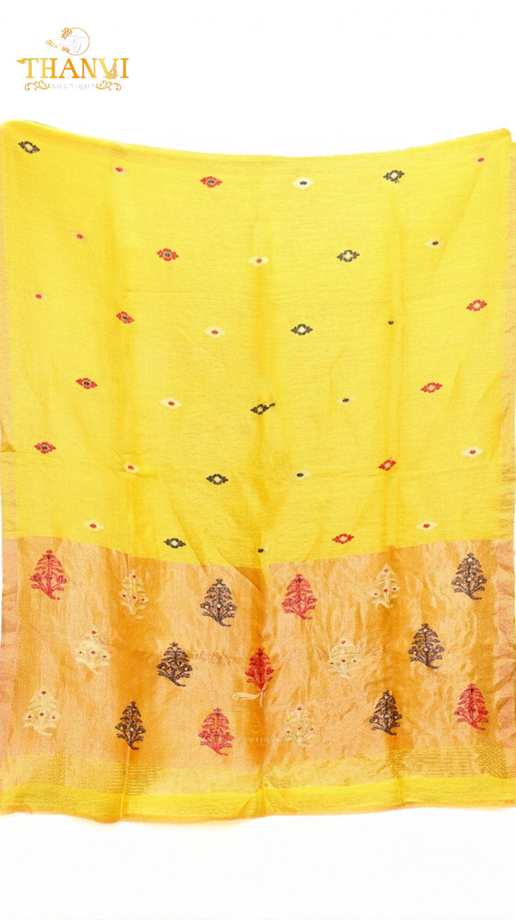 Linen Matka Tissue Saree