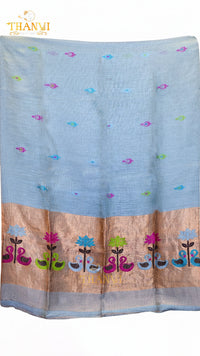 Linen Matka Tissue Saree