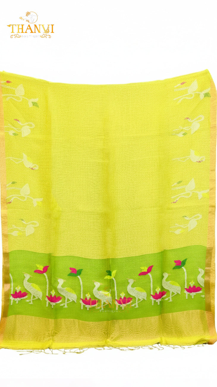 Linen Matka Tissue Saree