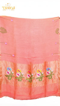 Linen Matka Tissue Saree