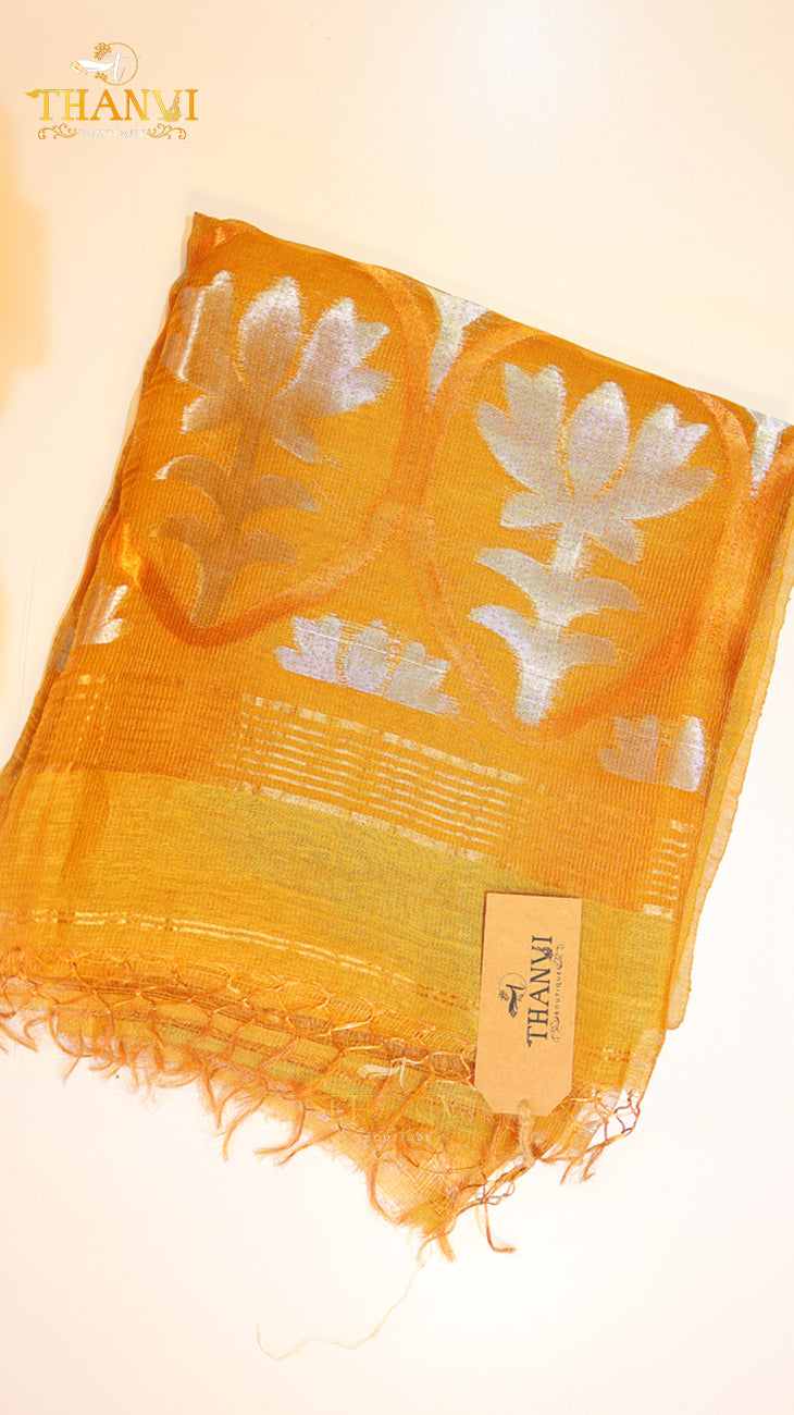 Linen Matka Tissue Saree