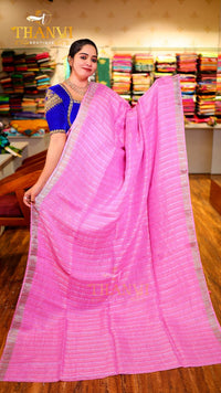 Metallic Linen Saree