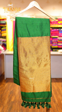 Metallic Pallu Mulberry Saree