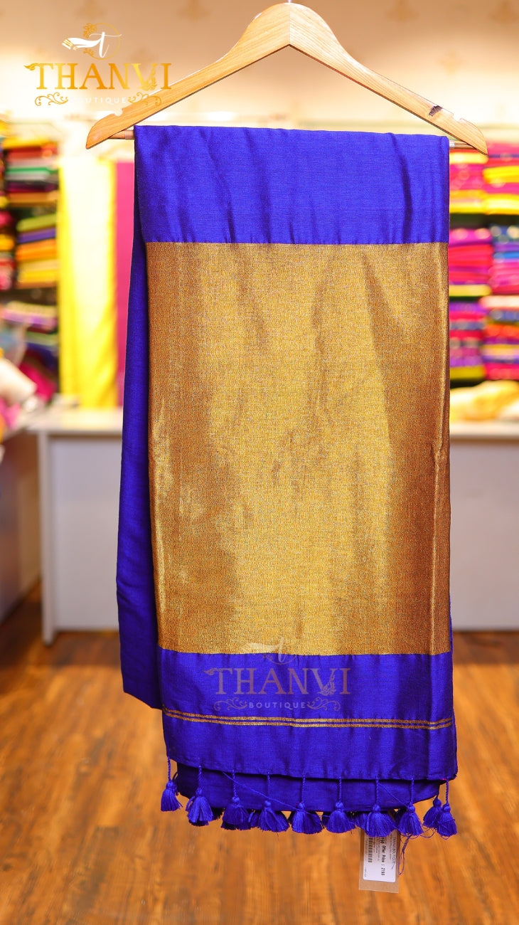 Metallic Pallu Mulberry Saree
