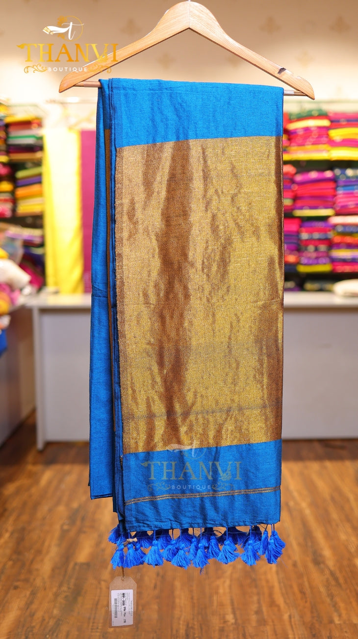 Metallic Pallu Mulberry Saree