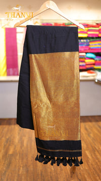 Metallic Pallu Mulberry Saree