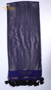 Metallic Pallu Mulberry Saree