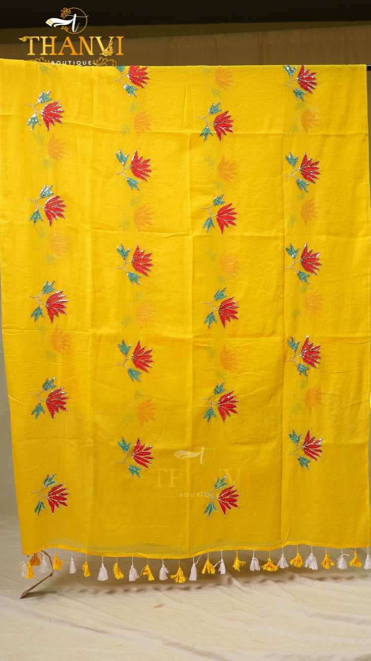 Modal Patch Work Saree