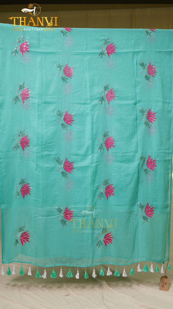 Modal Patch Work Saree
