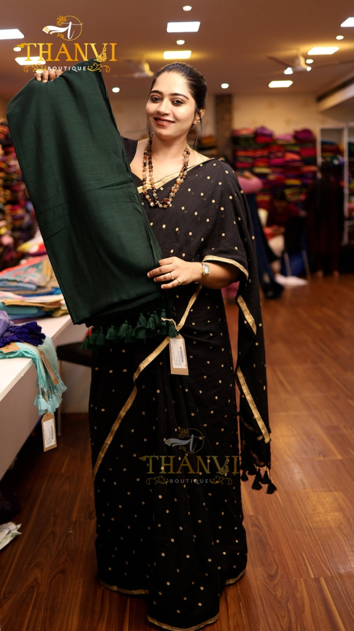 Mulberry Cotton Saree