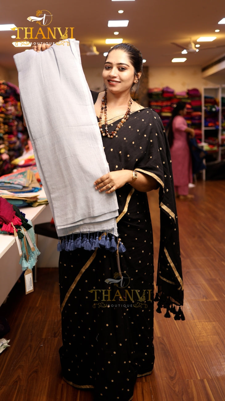 Mulberry Cotton Saree