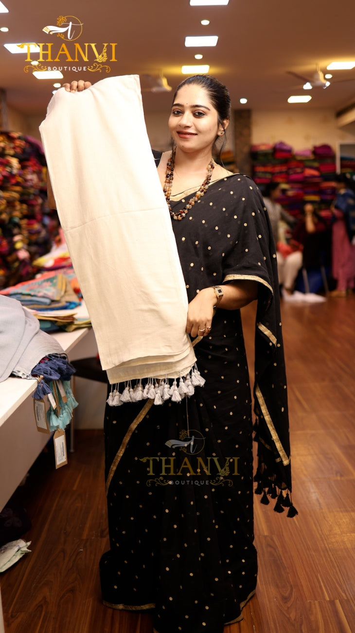 Mulberry Cotton Saree