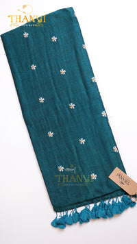 Mulberry Embriodery Saree