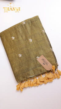 Mulberry Embriodery Saree