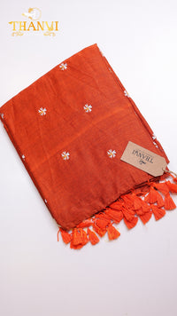 Mulberry Embriodery Saree