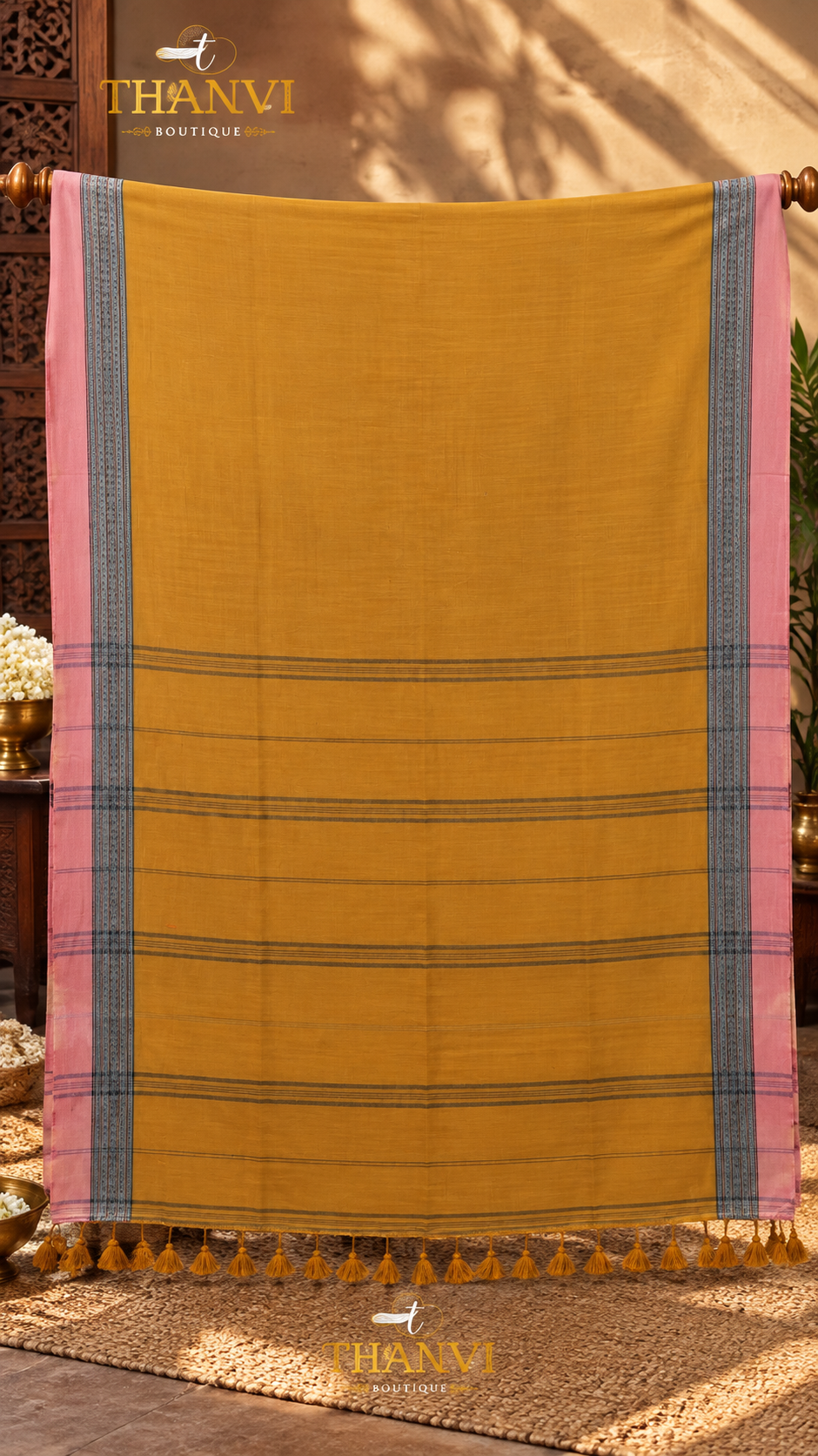 String Border Saree