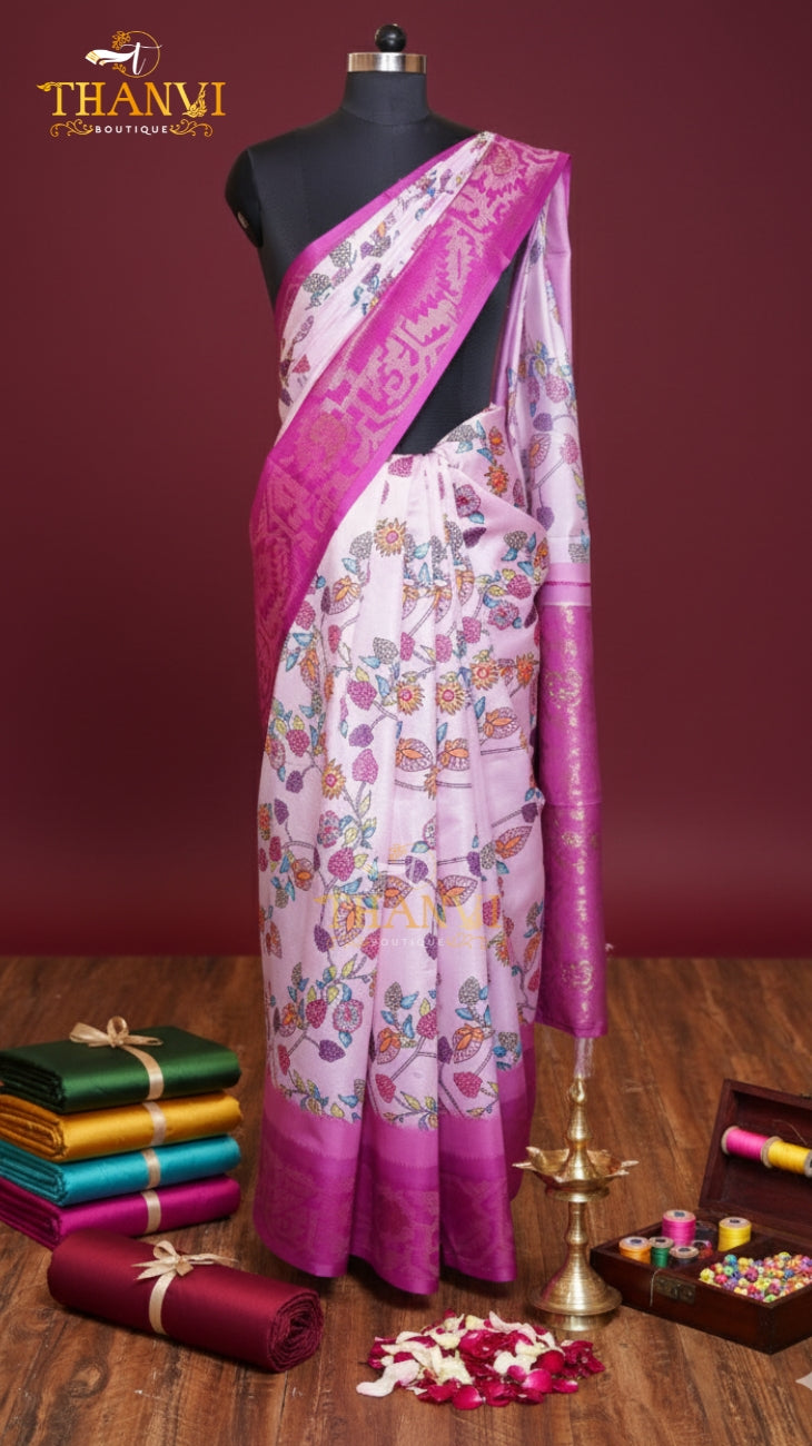 Mysore Kalamkari Saree