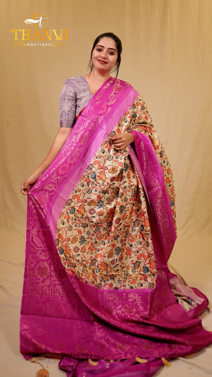 Mysore Kalamkari Saree