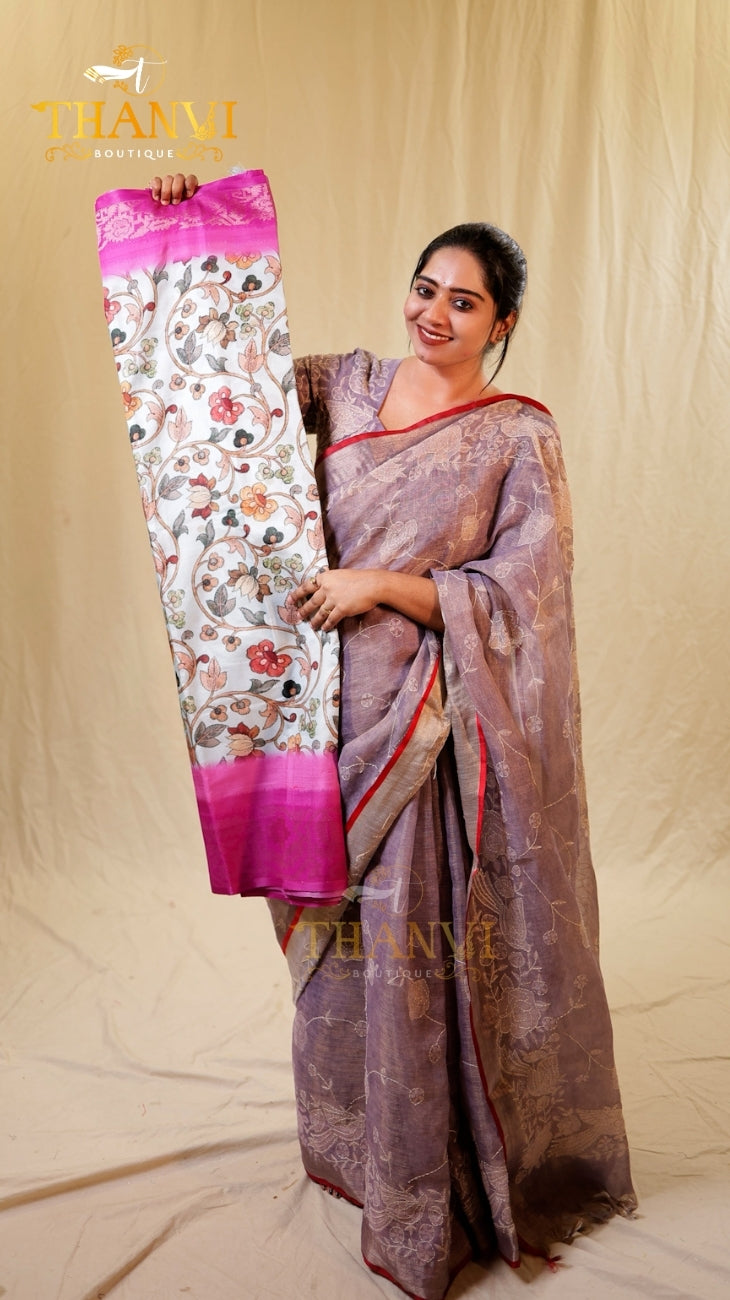 Mysore Kalamkari Saree