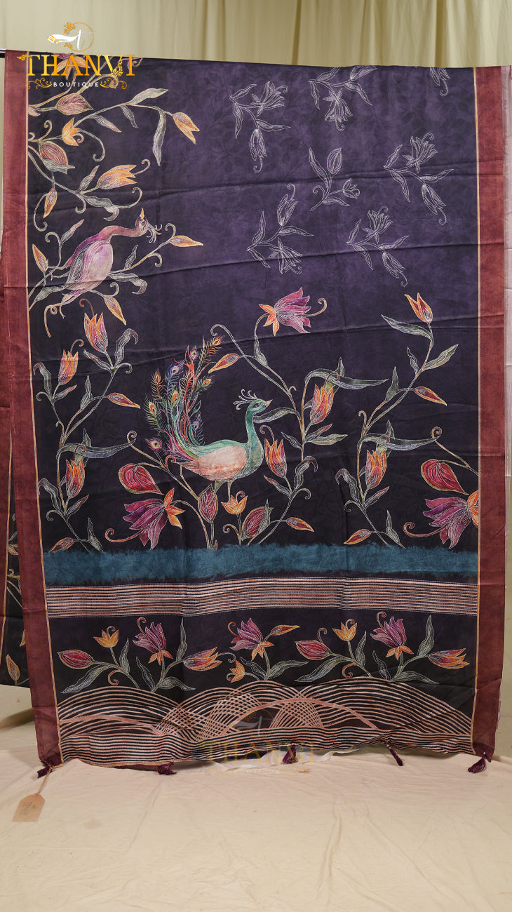 Mysore Velvet Khantha Saree