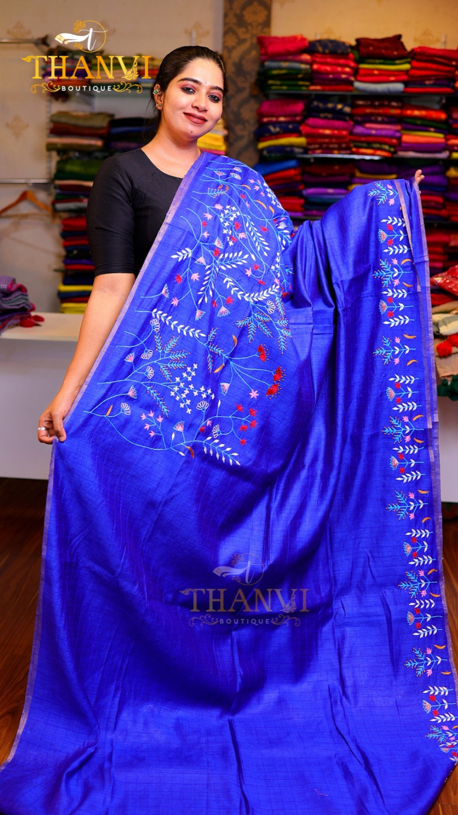 Organic Matka Emb Saree