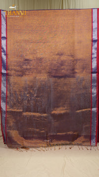 Pallu Stripe Tissue Linen Border