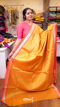 Pallu Stripe Tissue Linen Border